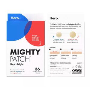 Hero Cosmetics Mighty Patch Day & Night Duo Pack (36 Count Hydrocolloid Patches)